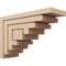 Ekena Millwork 11"W x 33"D x 22"H Classic Landon Rough Cedar Woodgrain TimberThane Corbel, Primed Tan CORUR11X33X22LANRCPR - alternate 1